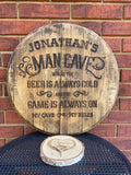Whiskey Barrel Lids; Personalized Whiskey Barrel Lid; Wedding Guest Book