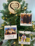 Family Photo Polaroid Ornament | Portrait Christmas Ornament | Personalized Ornament | Picture Ornament | Family Ornament Custom Photo Gift