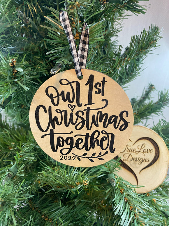 Our First Christmas Together Christmas Ornament, New Couple Ornament, Our First Christmas, New Couple Gift