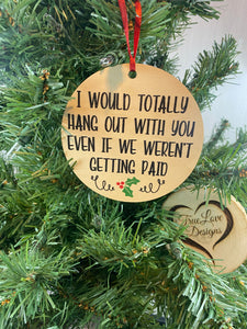 Favorite Coworker Ornament, Coworker Christmas Ornament, Christmas Ornament Swap, Coworker Gift, Funny Ornament, Work Bestie, Work Wife