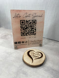 Social Media Printed Acrylic Sign, Boutique Sign, Small Business Sign, Instagram Handle, Tiktok Username, Let’s Get Social Business Sign, QR Code Sign