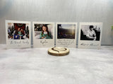 Family Photo Polaroid Shelf Sitter, Portrait Shelf Sitter, Personalized Printed Portrait, Printed Picture, Family Photo, Custom Photo Gift