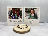 Family Photo Polaroid Shelf Sitter, Portrait Shelf Sitter, Personalized Printed Portrait, Printed Picture, Family Photo, Custom Photo Gift