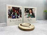 Family Photo Polaroid Shelf Sitter, Portrait Shelf Sitter, Personalized Printed Portrait, Printed Picture, Family Photo, Custom Photo Gift