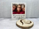Family Photo Polaroid Shelf Sitter, Portrait Shelf Sitter, Personalized Printed Portrait, Printed Picture, Family Photo, Custom Photo Gift