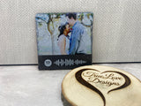 Photo Spotify Code Slate Coaster, Photos with Spotify, Wedding Coaster Set, Valentine's Day Gift, Spotify Song, Gift for Him, Boyfriend Gift