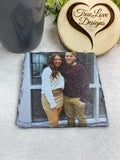 Photo Slate Coaster, Photo Gallery Coaster, Custom Photo Coaster, Custom Coaster Set, Picture Coasters, Photo Gift Coasters