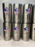 Printed 20 oz Tumbler Personalized with custom artwork or logo, Custom Printed Travel Mug, Client Gifts, Logo Swag, Logo on Tumbler