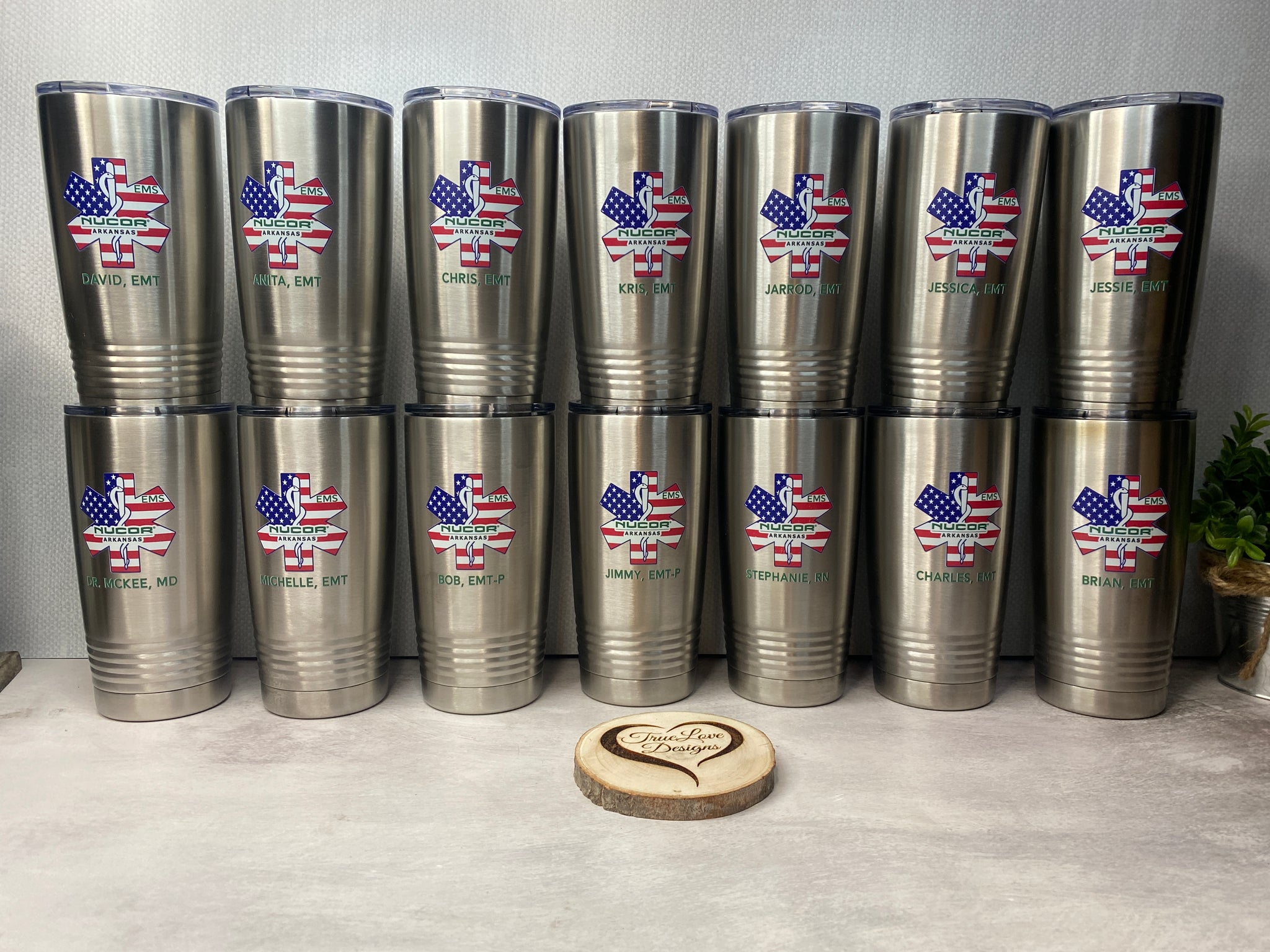 NC Custom: 30 oz Stainless Steel Tumbler Gift Bag. Supplied By: Lanco