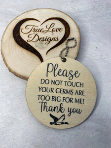 Duck Call, Duck Hunting, Do Not Touch Baby Car Seat Tag, Baby Shower Gift, New Parents Gifts, Stroller Tag