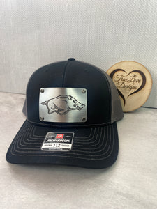Richardson 112 Laser Engraved Faux Steel/Aluminum Patch Hat