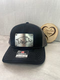 Richardson 112 Laser Engraved Faux Steel/Aluminum Patch Hat