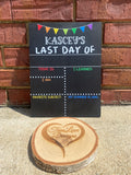 Reusable First and Last Day of School Sign, Chalkboard Sign, First Day of School Sign, 1st Day of School, Back to School, Classic Boho School Sign Set