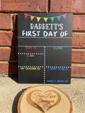 Reusable First and Last Day of School Sign, Chalkboard Sign, First Day of School Sign, 1st Day of School, Back to School, Classic Boho School Sign Set