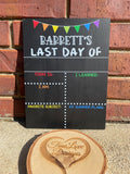 Reusable First and Last Day of School Sign, Chalkboard Sign, First Day of School Sign, 1st Day of School, Back to School, Classic Boho School Sign Set