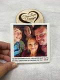 Polaroid Style Personalized Photo Coaster, Custom Photo Coaster, Tile Coaster, Wedding, Birthday Gift, College Dorm Decor Student Gift