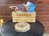 Personalized Wooden Crate, 2022 Senior and Graduates, Senior Box, Dorm Room Storage, Crate for College, Dorm Life, Toy Box, Graduation Gift
