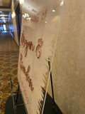 18" x 12" 3D Mirror Wedding Acrylic Welcome Sign - Personalized Wedding Sign- Brushed Acrylic Sign - Wedding Decor - Modern Minimalist