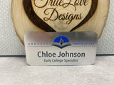 Full Color Wearable Name Tags with Magnet Closure, Business Name Tags, Metal Name Tags, Magnetic Name Tags, Logo Name Tags, Name Badge