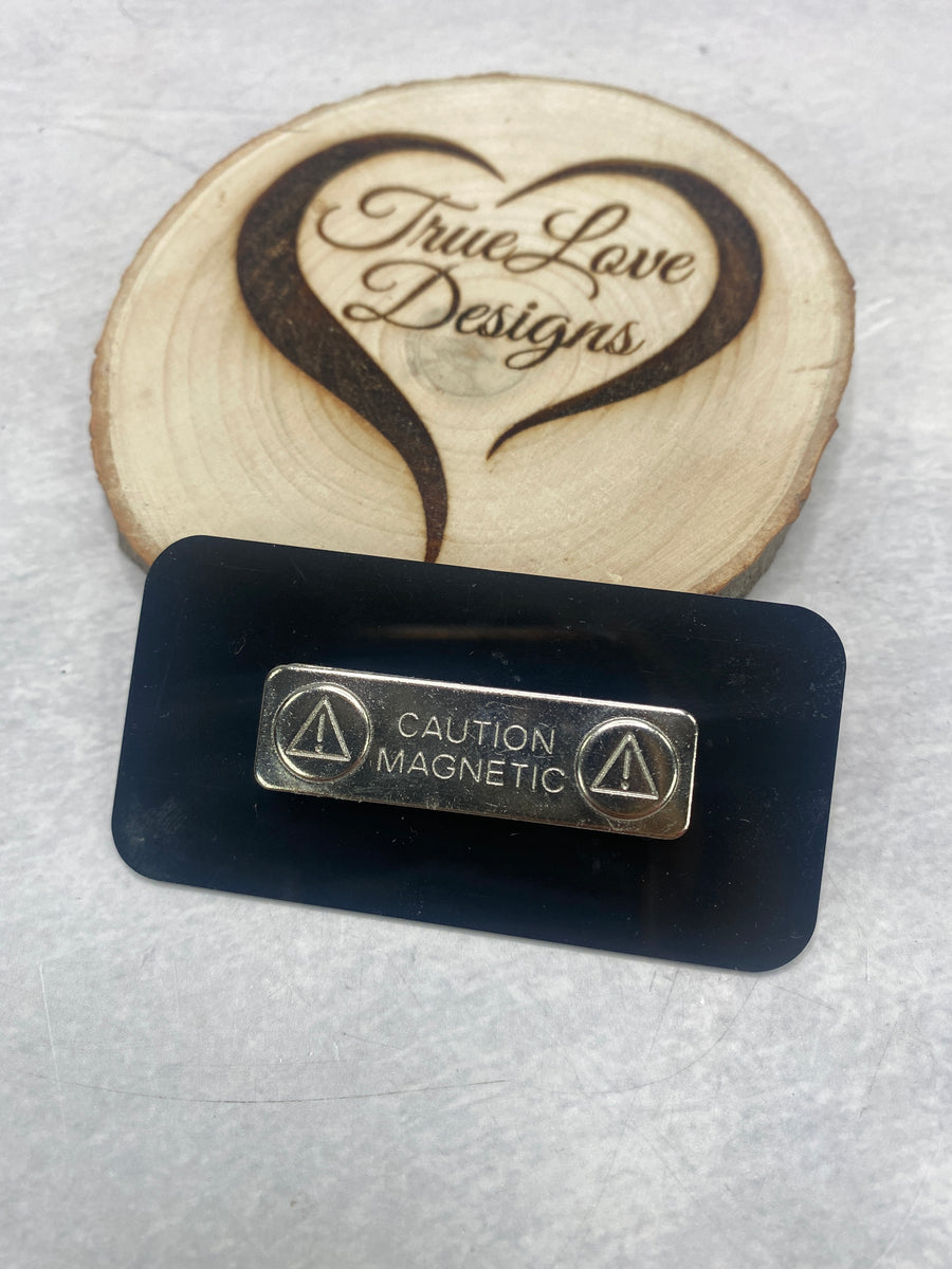 Full Color Wearable Name Tags with Closure, Business Name Tags