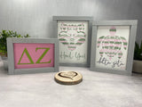 Delta Zeta Wall Art, Gift for DZ Sisters, Delta Zeta Sorority, Greek Life, Sisterhood (licensed)