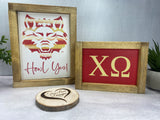 Chi Omega Wall Art, Gift for Chi O Sisters, Chi Omega Sorority, Greek Life, Sisterhood (licensed)