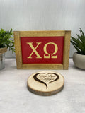 Chi Omega Wall Art, Gift for Chi O Sisters, Chi Omega Sorority, Greek Life, Sisterhood (licensed)