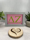 Delta Zeta Wall Art, Gift for DZ Sisters, Delta Zeta Sorority, Greek Life, Sisterhood (licensed)