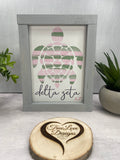 Delta Zeta Wall Art, Gift for DZ Sisters, Delta Zeta Sorority, Greek Life, Sisterhood (licensed)
