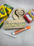 Teacher Eraser- White Board Eraser- Chalkboard Eraser- Teacher Supplies & Gift- Personalized- Professionally Printed- Teacher Appreciation