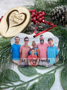 Family Photo Ornament | Portrait Christmas Ornament | Personalized Ornament | Picture Ornament | Family Ornament | Custom Photo Gift | Rectangle