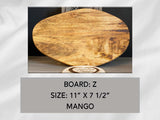 Mango Cutting Board, Personalized, 11" x 7 1/2", Board Z