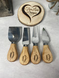Cheese Knife, Cheese Knife Set, Personalized, Wedding Gift, Housewarming, Engagement, Wedding, Cheese Board Knife Set, One Side Engraved